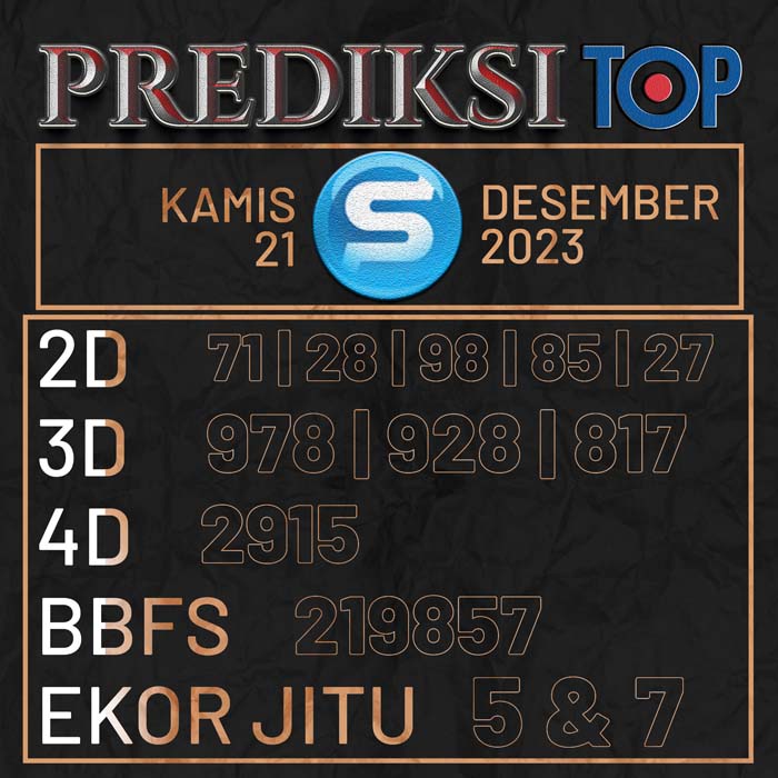 PREDIKSI TOP TOGEL SINGAPORE