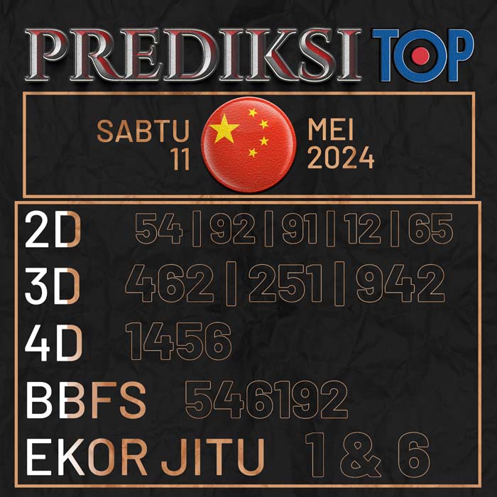 PREDIKSI TOP TOGEL CHINA